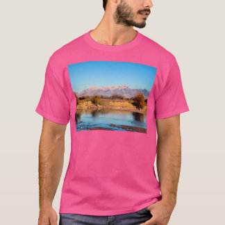 T-shirt Vue Sur La Rivière À Mesilla Baseball Sleeve