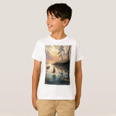 T-shirt Vue sur le lac (Devant entier)