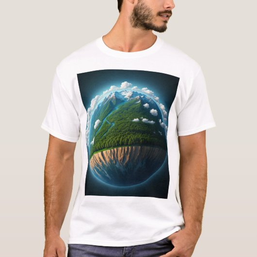 T-shirt Vue Terre (Devant)