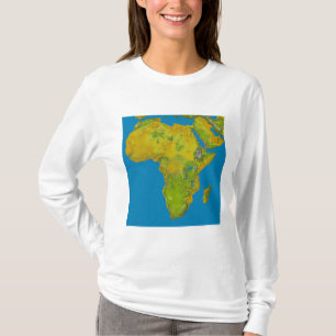 T-shirt Vue topographique de l'Afrique