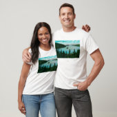 T-shirt Vue verte de baie sur le lac TahoeLake Tahoe, CA (Unisexe)