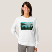 T-shirt Vue verte de baie sur le lac TahoeLake Tahoe, CA (Devant entier)