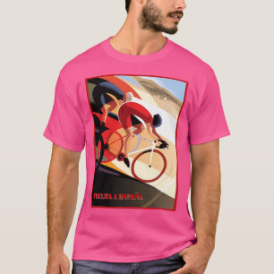 T-shirt Vuelta A Espana Abstrait Bicycle Racing Print Act