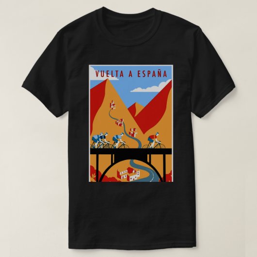 T-SHIRT VUELTA A ESPANA VÉLO VINTAGE (Design devant)