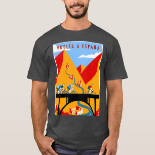 T-shirt VUELTA A ESPANA Vintage course à vélo Imprimer