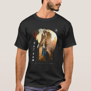 T-shirt Vues indiennes des femmes éléphantes
