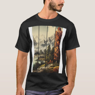T-shirt Vues intemporelles Art esthétique Vintage