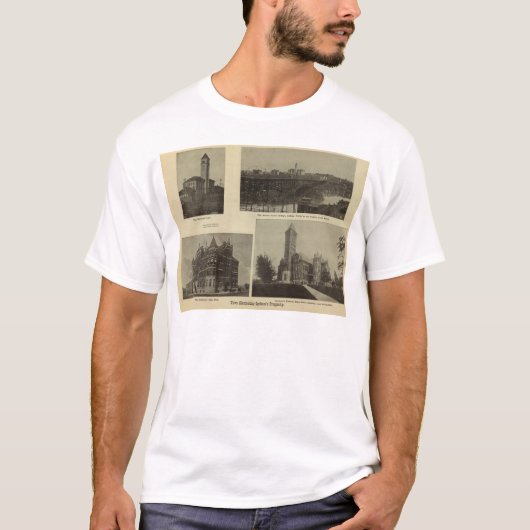 T-shirt Vues, la prospérité de Spokane (Devant)