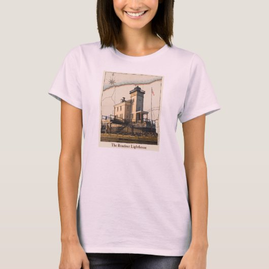 T-shirt vuurtoren, vuurtoren (Voorkant)