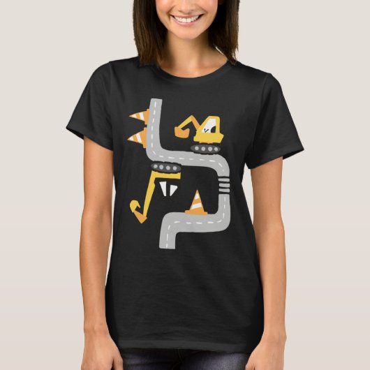 T-shirt VXLS Construction Truck Excavator Concrete Mixer D (Devant)