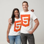 T-shirt W3 W3C de fonctionnaire de logo de HTML 5 (Unisexe)