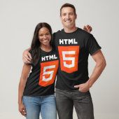 T-shirt W3 W3C de fonctionnaire de logo de HTML 5 (Unisexe)