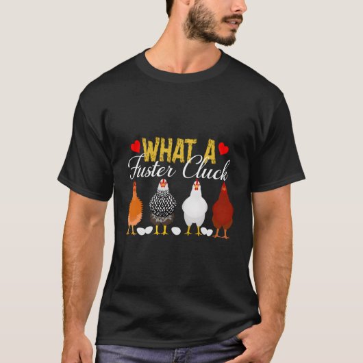 T-shirt W A Fuster Cluck Chicken (Devant)