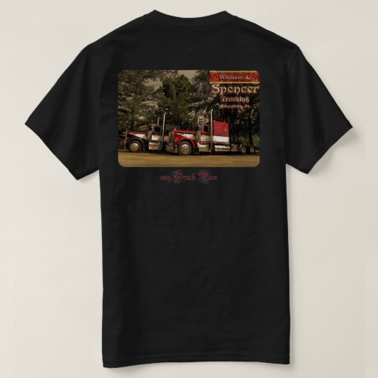 T-shirt W.A. Spencer Trucking #2 (avant de logo) (Design dos)