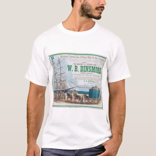 T-shirt W B Dinsmore Clipper voilier (Devant)