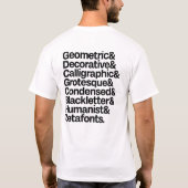 T-Shirt (W) - Zetafonts Type&Designer&Zetafonts (Dos)