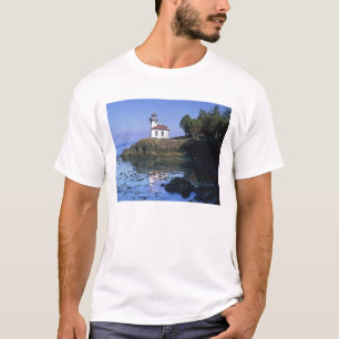 T-shirt WA, île San Juan, phare de Lime Kiln