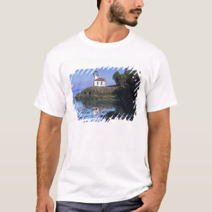 T-shirt WA, île San Juan, phare de Lime Kiln