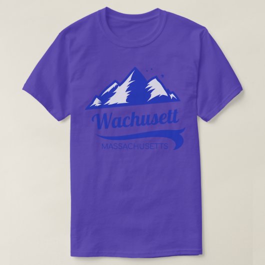 T-shirt Wachusett Mountain ski Massachusetts 1 (Design devant)