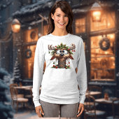 T-shirt Wacky Reindeer Long Manches