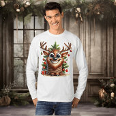 T-shirt Wacky Reindeer Long Manches