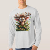 T-shirt Wacky Reindeer Long Manches (Devant)