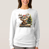 T-shirt Wacky Reindeer Long Manches (Devant)
