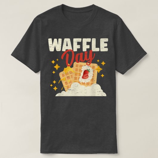 T-shirt Waffle Day Cone Baking Breakfast Maker  (Design devant)