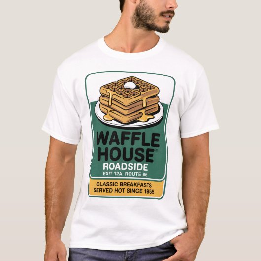 T-shirt Waffle House Roadside (Devant)