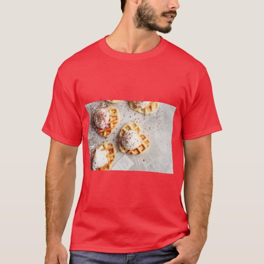 T-shirt Waffle Ice Cream Love Tee (Devant)