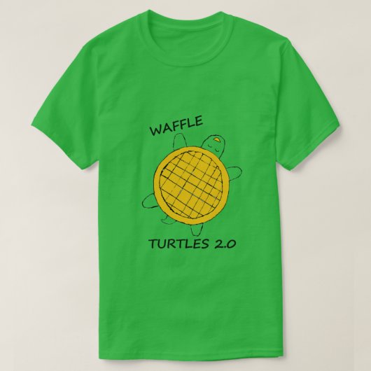 T-shirt Waffle Turtles (Design devant)