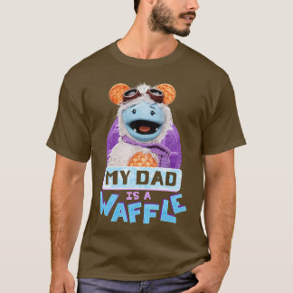 T-shirt Waffles Mochi Mon père est une gaufre Alimentation