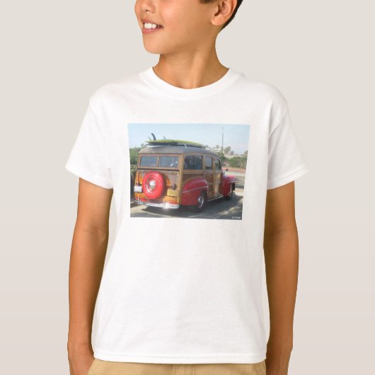 T-shirt Wagon en bois (Devant)