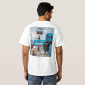 T-shirt Wagon-restaurant de la route 101 (Dos entier)