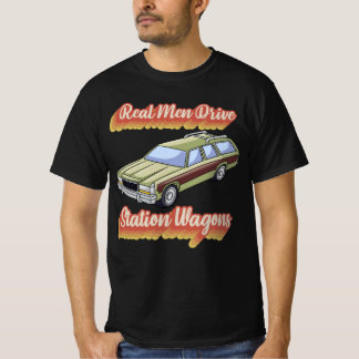 T-shirt Wagons de la station Real Men Drive
