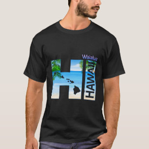 T-shirt Waialua Hi Hawaii Aloha Vacances d'État