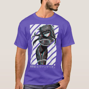 T-shirt Waifu Anime Girl Anime Glitch esthétique Japonais
