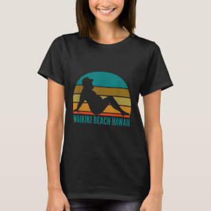 T-shirt Waikiki Beach Hawaii Humour Drôle Boire Adulte Jo