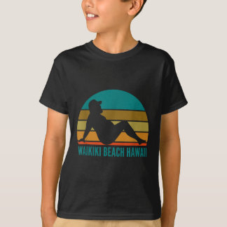 T-shirt Waikiki Beach Hawaii Humour Drôle Boire Adulte Jo