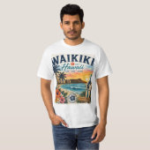 T-shirt Waikiki Hawaï (Devant entier)
