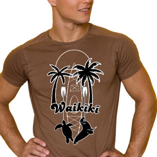 T-shirt Waikiki Hawaii Voyage d'été