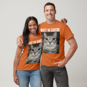 T-shirt Wait Im Goated cat humor Meme Im Goated Funny Cat (Unisexe)