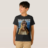 T-shirt Wait I'm Goated Funny Thinking Monkey Meme Brainro (Devant entier)