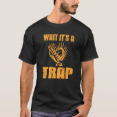 T-shirt Wait It's A Trap Cool Venus Flytrap Retro Present (Devant)