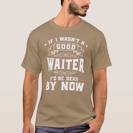 T-shirt Waiter Food Party boy (Devant)