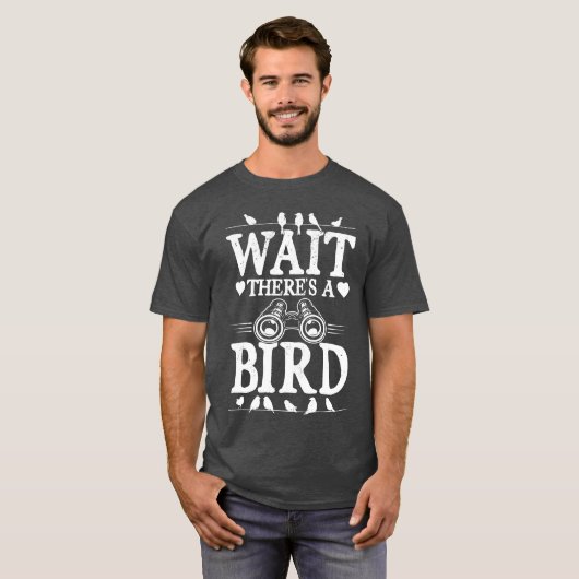 T-shirt Waithera Oiseau Oiseau Oiseaux Binoculars gir (Devant entier)
