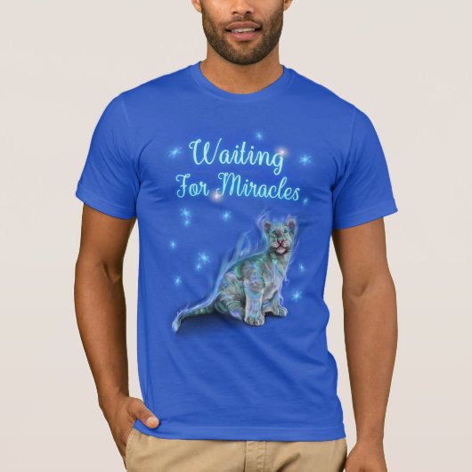 T-shirt Waiting for Miracles, a spirit plus... (Devant)