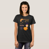 T-shirt Wake Me When Its Halloween Cute Pumpkin Sleeping K (Devant entier)