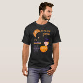 T-shirt Wake Me When Its Halloween Cute Pumpkin Sleeping K (Devant entier)
