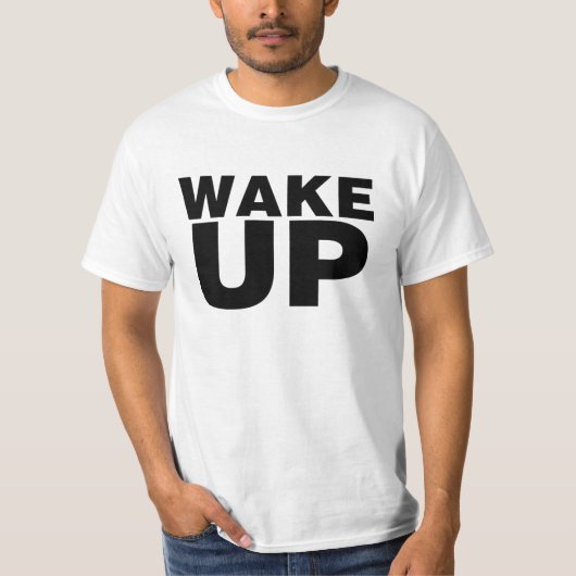 T-shirt Wake up Black (Devant)